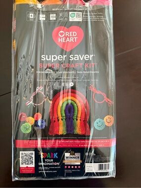Red Heart Super Saver Super Craft Kit – Rainbow Multicolor